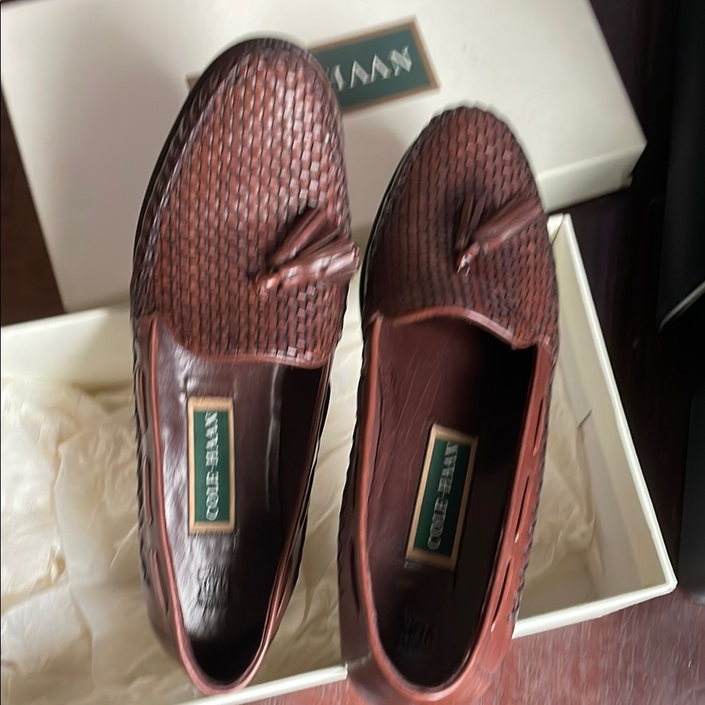 Cole Haan Brown Leather Loafers Classic Flats